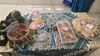 برپایی بازارچه خواتکایی توسط دانش آموزان