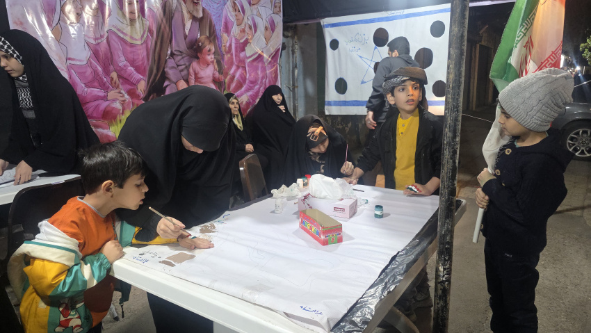 برپایی موکب شهدای مدرسه عالی و دانشگاه شهید مطهری (ره)